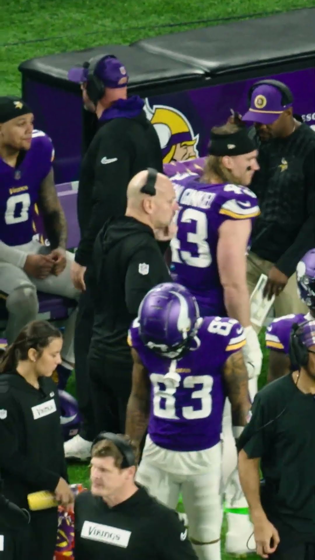 Brian Flores Sideline Reactions During Vikings vs. Packers Game ?